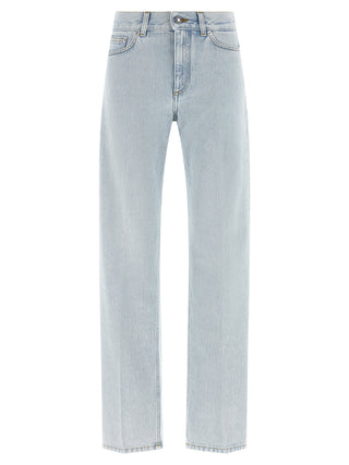 Givenchy Blue Cotton Straight-Leg Jeans