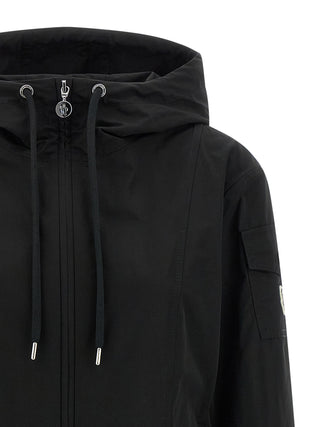 Moncler Black Polyester Parka