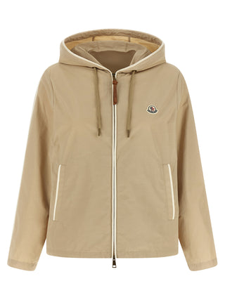 Moncler Beige Polyester Shell Jacket