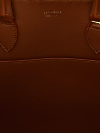 Ferragamo Brown Calfskin Handbag