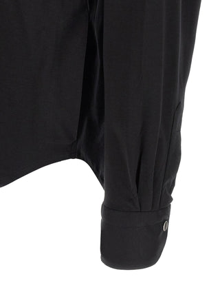 Kiton Black Cotton Blouse