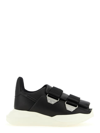 Rick Owens Black Calfskin Athletic Sneakers