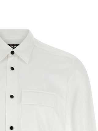 Kiton White Cotton Blouse