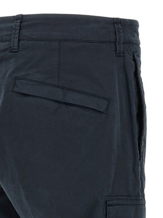 Stone Island Blue Cotton Cargo Pants