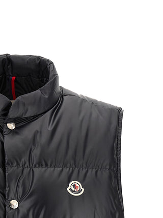 Moncler Blue Polyester Sleeveless Jacket