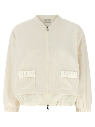 Moncler White Polyester Cardigan