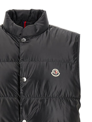 Moncler Black Polyester Sleeveless Jacket
