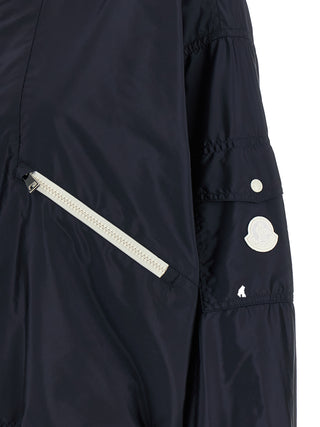 Moncler Blue Polyamide Shell Jacket