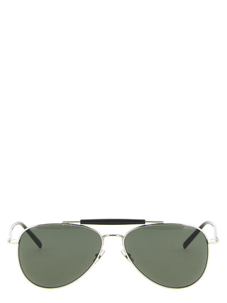Saint Laurent Silver Acetate Sunglasses
