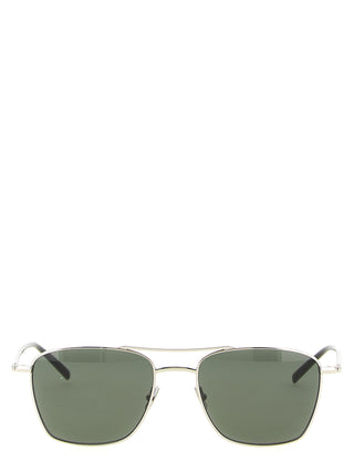 Saint Laurent Silver Acetate Sunglasses