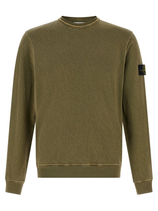 Stone Island Bicolor Cotton Sweatshirt