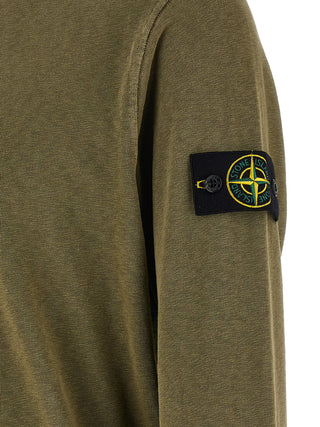 Stone Island Bicolor Cotton Sweatshirt