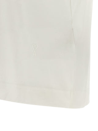 Ami Paris White Cotton T-Shirt