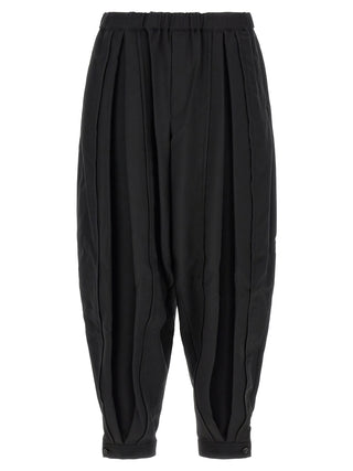 Comme Des Garçons Black Polyester Casual Pants