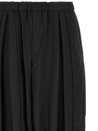 Comme Des Garçons Black Polyester Casual Pants