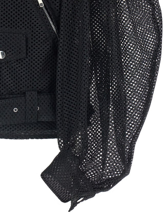 Comme Des Garçons Black Polyester Biker Jacket
