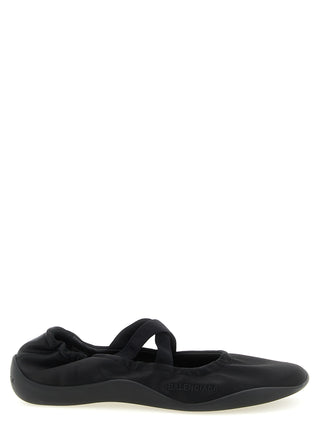 Balenciaga Black Polyester Ballet Flats