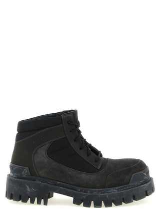 Balenciaga Brown Calfskin Ankle Boots