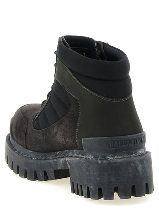 Balenciaga Brown Calfskin Ankle Boots