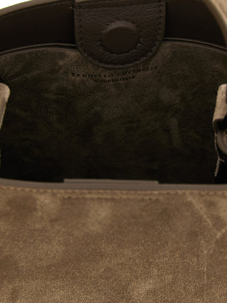 Brunello Cucinelli Brown Calfskin Handbag