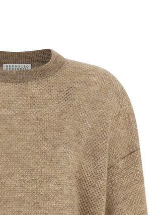 Brunello Cucinelli Beige Wool Cardigan