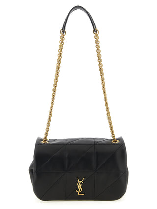 Saint Laurent Black Lamb Leather Shoulder Bag