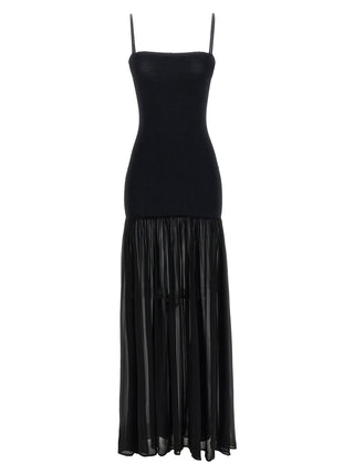 Hunza G Black Polyamide Long Dress