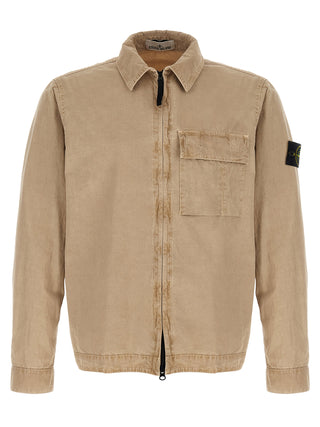 Stone Island Beige Cotton Blouse