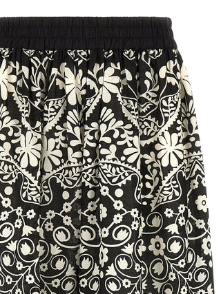 Weekend Max Mara Printed Cotton Flared Pants