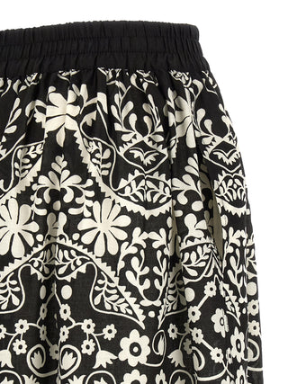 Weekend Max Mara Printed Cotton Flared Pants