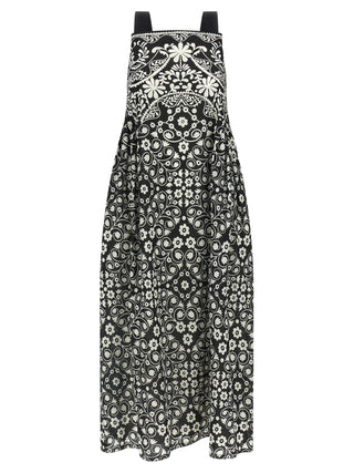 Max Mara Bicolor Cotton Long Dress