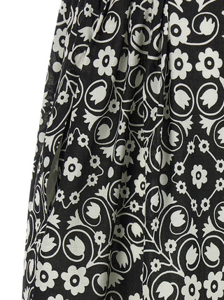 Max Mara Bicolor Cotton Long Dress
