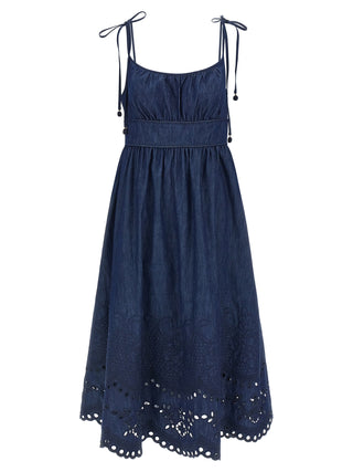 Zimmermann Blue Cotton Midi Dress