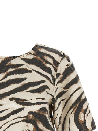 Ganni Multicolor Organic Cotton Pattern Shirt