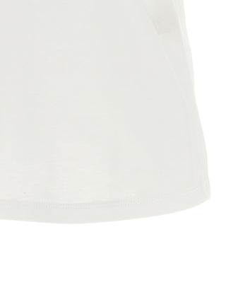 Loulou De Saison White Cotton Sleeveles T-Shirt