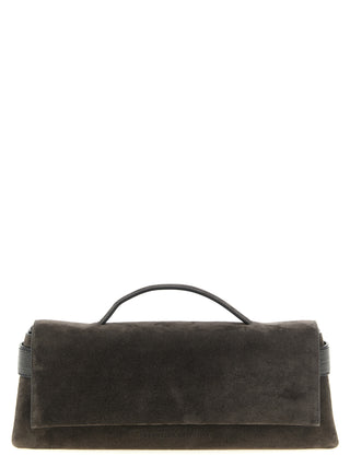 Brunello Cucinelli Brown Calfskin Clutch Bag