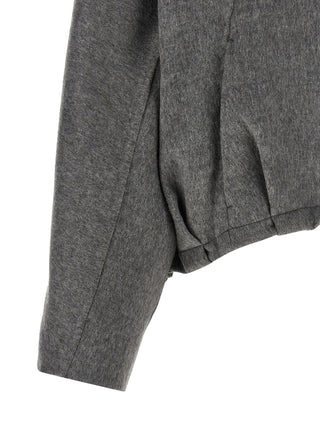 Brunello Cucinelli Gray Virgin Wool Full-Length Jacket