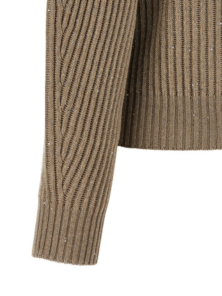 Brunello Cucinelli Beige Cashmere Cardigan
