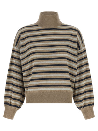 Brunello Cucinelli Multicolor Virgin Wool Cardigan