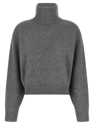 Brunello Cucinelli Gray Virgin Wool Cardigan