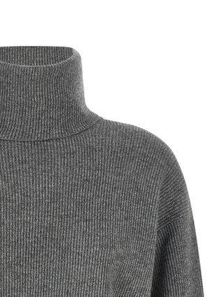 Brunello Cucinelli Gray Virgin Wool Cardigan