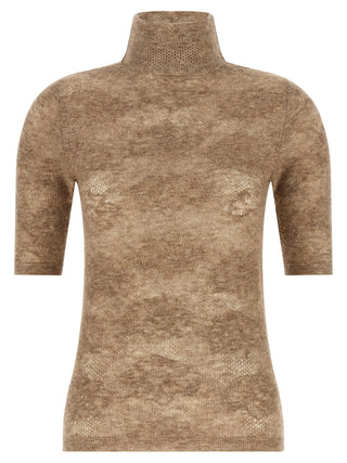 Brunello Cucinelli Beige Silk Cardigan