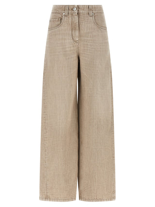 Brunello Cucinelli Beige Cotton Jeans Denim