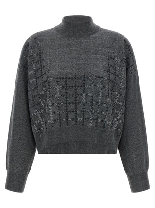 Brunello Cucinelli Gray Cashmere Cardigan