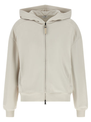 Brunello Cucinelli Beige Cotton Sweatshirt