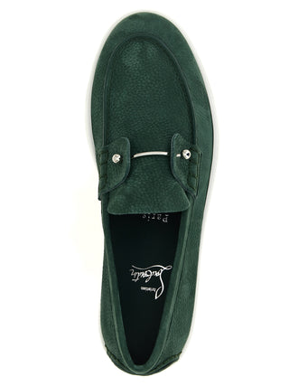 Christian Louboutin Bicolor Calfskin Slip-On Loafers