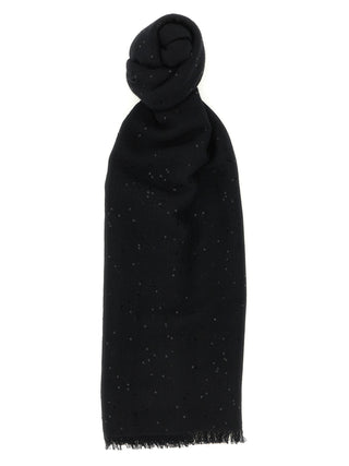 Brunello Cucinelli Black Cashmere Scarf