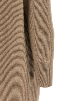 Brunello Cucinelli Beige Virgin Wool Short Dress