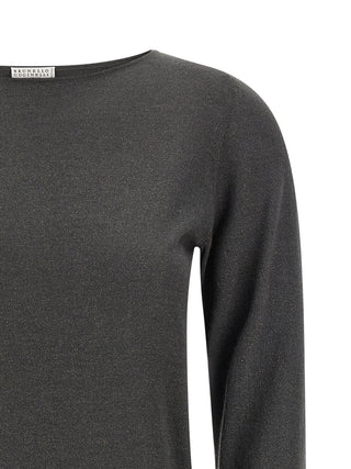 Brunello Cucinelli Gray Cashmere Cardigan