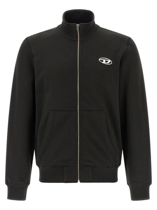 Diesel Black Cotton Sweatshirt